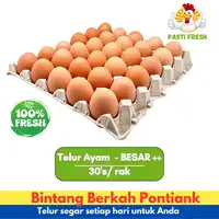 Telur Ayam Per Butir - Ukuran Besar ++ Minimal Beli 30 Butir